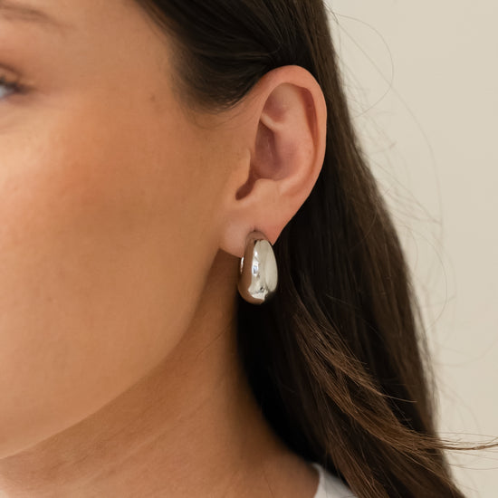 Bold Silver Earrings