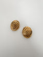 Round Ribbed Earrings